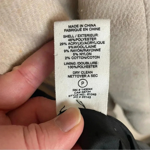 Avec les  Filles Moto Twill Wool Blend Coat - Picture 11 of 14